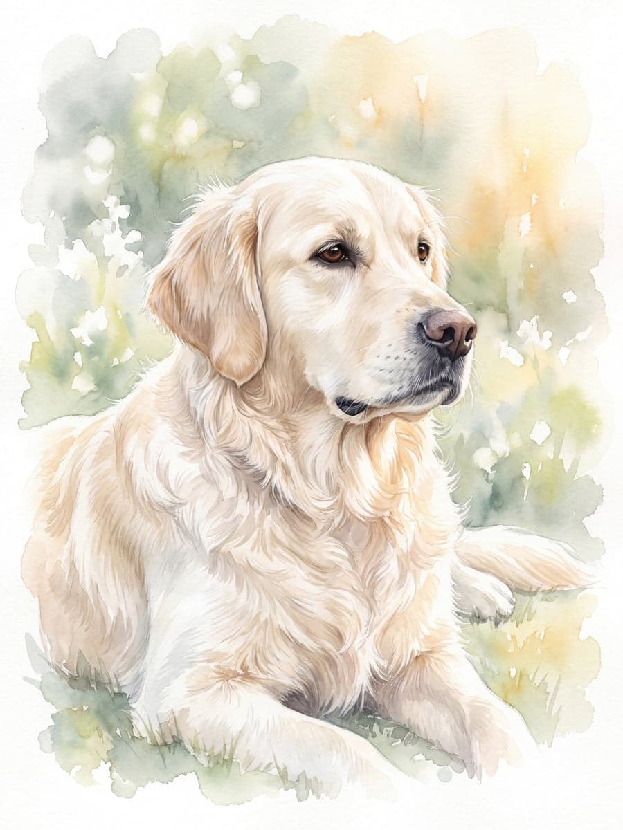 A portrait in the In the Garden style